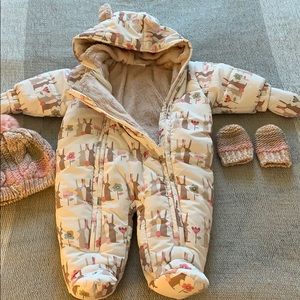 Newborn winter snowsuit